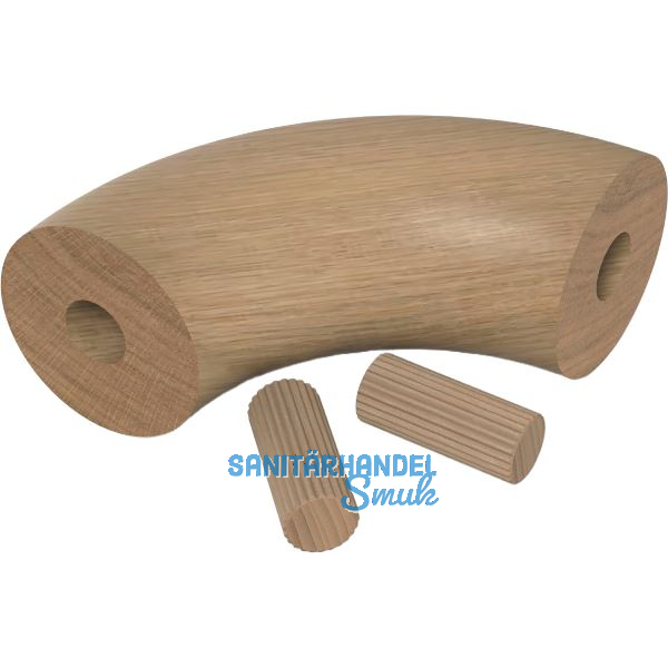 Handlauf-Baukastensystem Handlaufkr�mmer 90� Eiche lackiert
