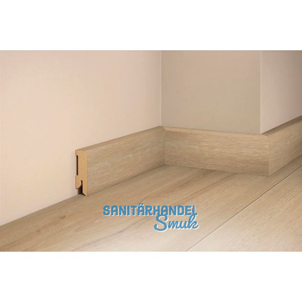 TILO Sockelleiste Vinyl Eiche Wei� 16/50