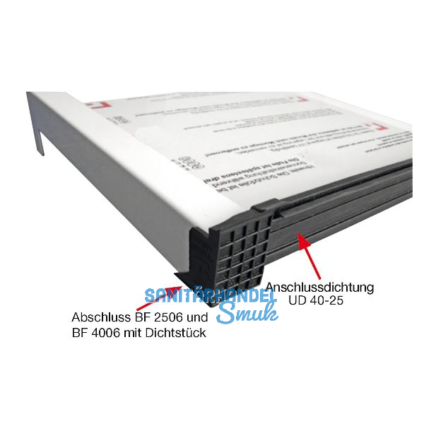 Anschlussdichtung Standard 25/Soft 40 schwarz