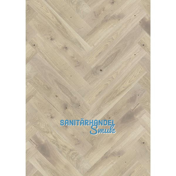 SOLIDO Fischgr�t Eiche ruhig leicht geb�rstet, wei� ge�lt, 14 mm