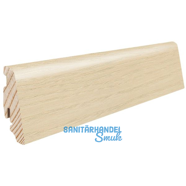 HARO Massiv-Sockelleiste furniert Esche lichtwei� furniert ge�lt, 19x58