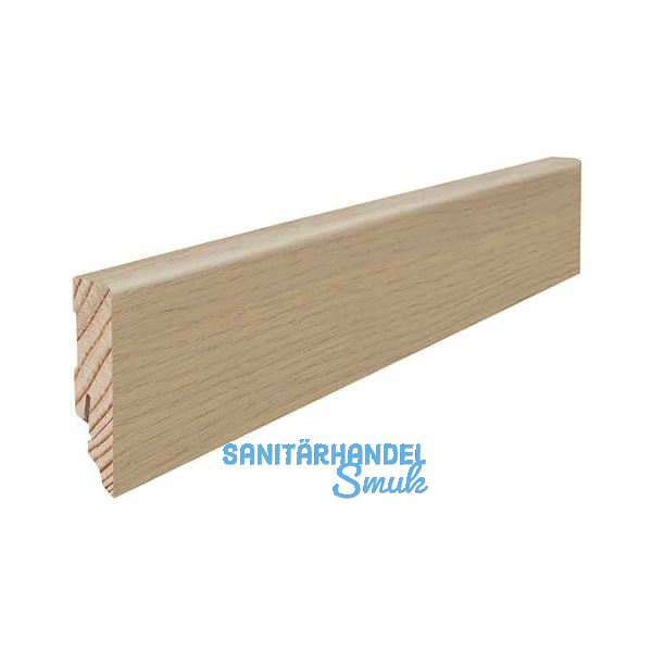 HARO Sockelleiste furniert, Eiche lichtwei� ge�lt, 16/58