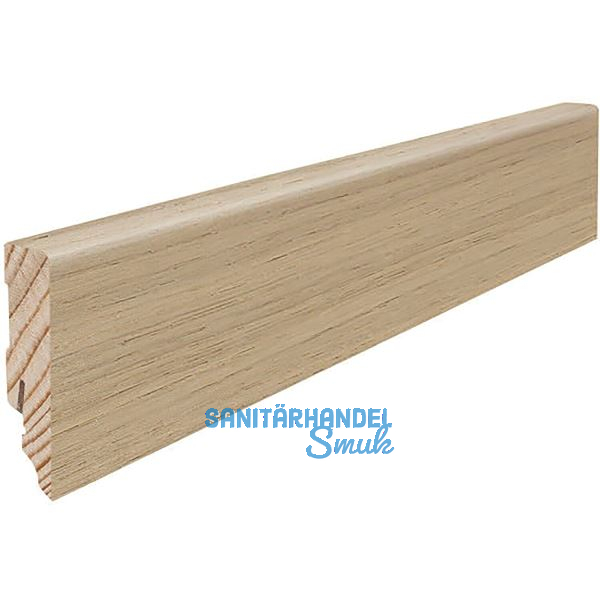 HARO Sockelleiste furniert, Eiche lichtwei� strukturiert ge�lt, 16/58