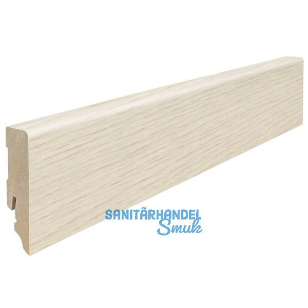 HARO Laminat Sockelleiste Bergeiche nat�rlich wei�, 16/58