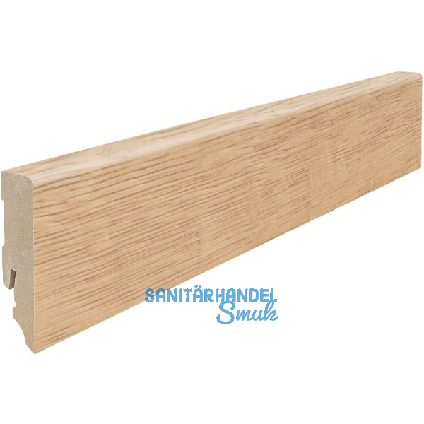 HARO Laminat Sockelleiste Bergeiche hell, Eiche rustikal, Italica creme, 16/58