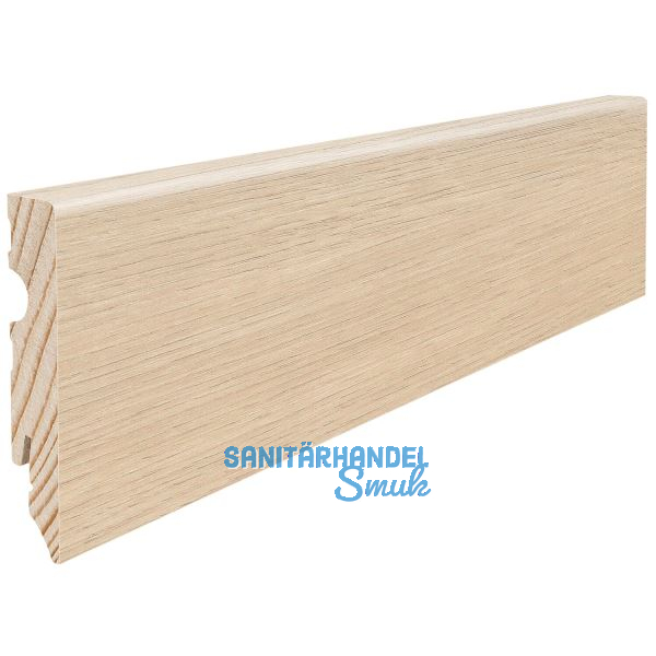 HARO Laminat Aqua Sockelleiste Eiche Designholz Harmony wasserresistent 15/80