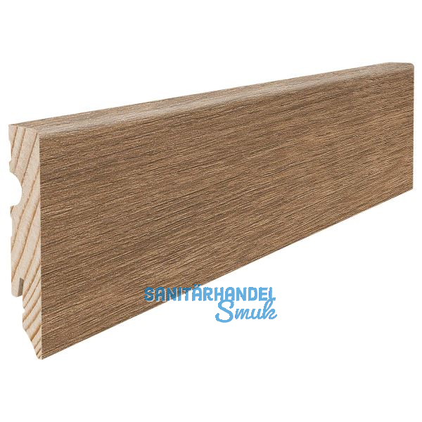 HARO Laminat Aqua Sockelleiste Eiche Eleganza ger�uchert wasserresistent 15/80