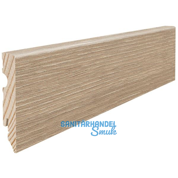 HARO Laminat Aqua Sockelleiste Eiche Veneto crema wasserresistent 15/80