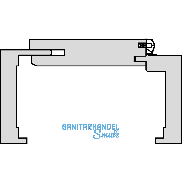 SOLIDO Fertigholzzarge Creativ E Spliteiche ge�lt Rechts 750/2010/170 mm
