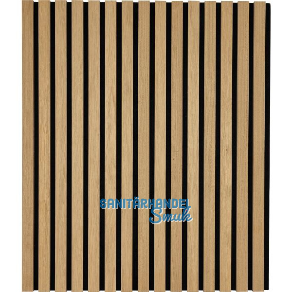 Akustikpaneel Eiche Natur roh / schwarz