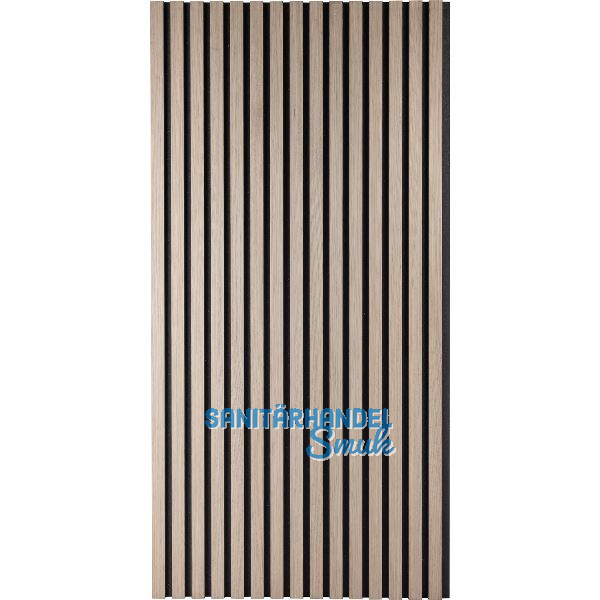 Designpaneel Muster Eiche Natur MDF schwarz