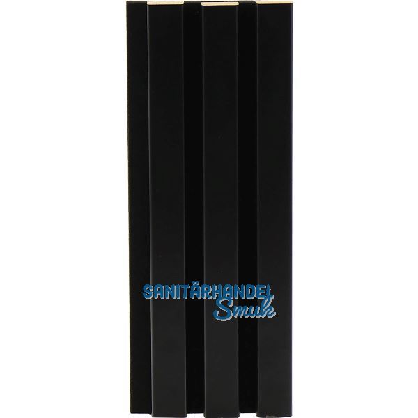 Akustikpaneel Muster mit Softkante foliert schwarz / schwarz