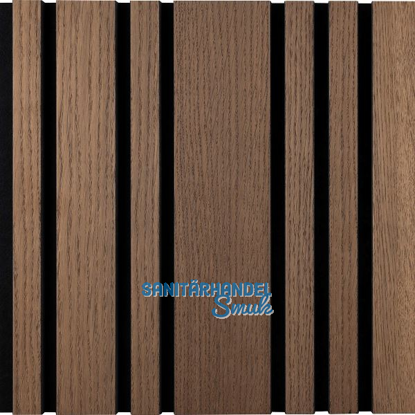 Akustikpaneel Plus mit Softkante Eiche antik / schwarz