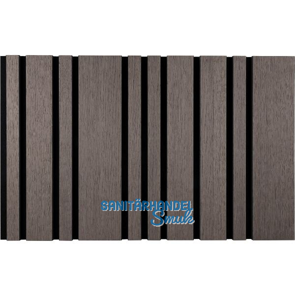 Akustikpaneel Plus mit Softkante Eiche grau / schwarz