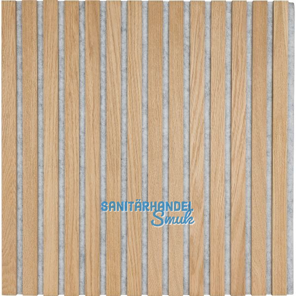 Akustikpaneel Eiche Natur roh / grau