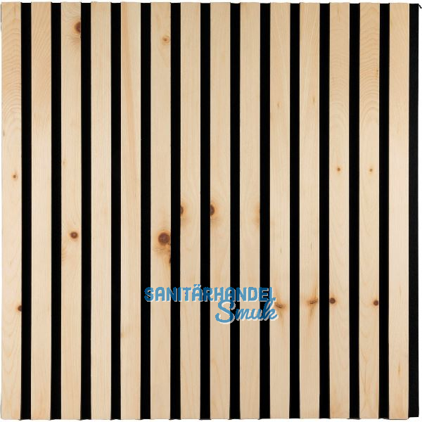 Akustikpaneel Zirbe Natur roh / schwarz