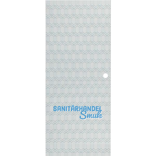 SOLIDO Glasschiebet�r Edelstein Gr. Smaragd klar, Muschelgriff Bohrung 920x2100