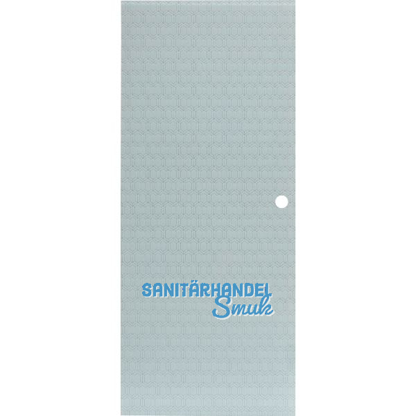 SOLIDO Glasschiebet�r Edelstein Smaragd wei�, Muschelgriff Bohrung 820x2100