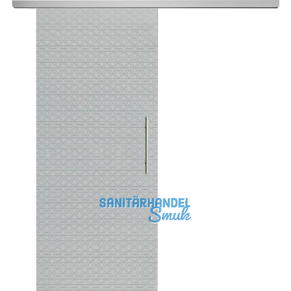 SOLIDO Glasschiebet�r Set Edelstein Diamant klar, Sto�griff silber, 920