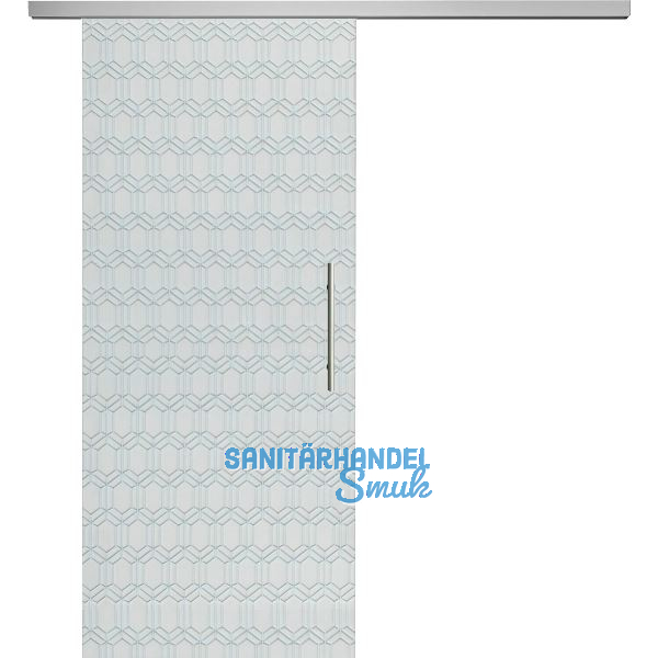 SOLIDO Glasschiebet�r Set Edelstein Gr. Smaragd klar, Sto�griff silber, 920