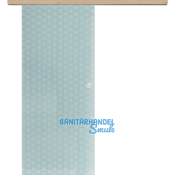 Glasschiebet�r Set Brillant wei�, Inlay Achat, Muschelgriff silber, 720 mm