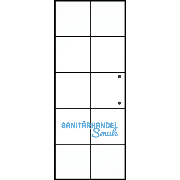 SOLIDO Ganzglas Schiebet�r Industry Black 5, Sto�griff Bohrung, 820x2100