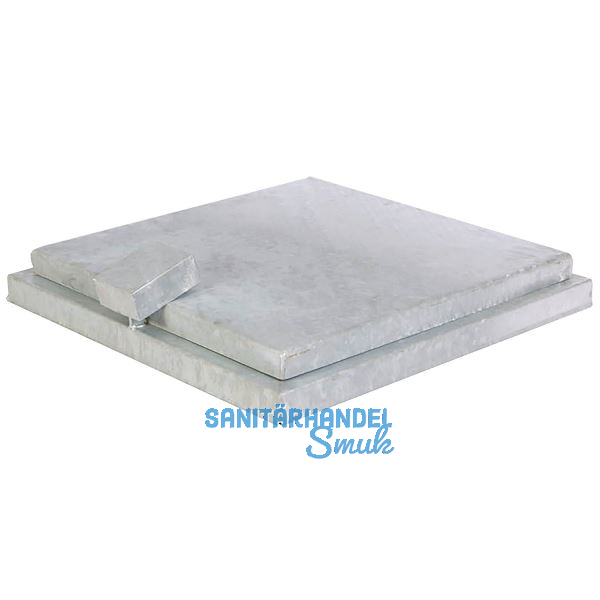 Brunnenschachtabdeckung vollbadfeuerverzinkt 800/800 mm ohne Entl�ftungsrohr