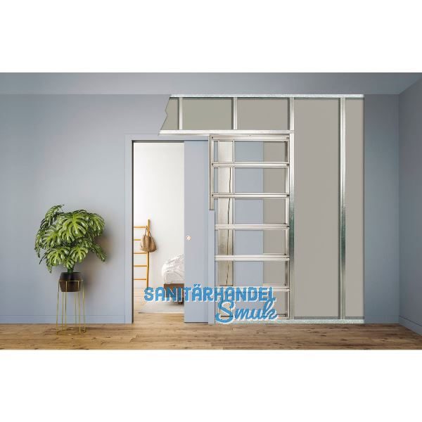 ECLISSE UNICO LUCE Schiebet�reinbaukasten Trockenbau 1-flg. Breite 150,1100/2000