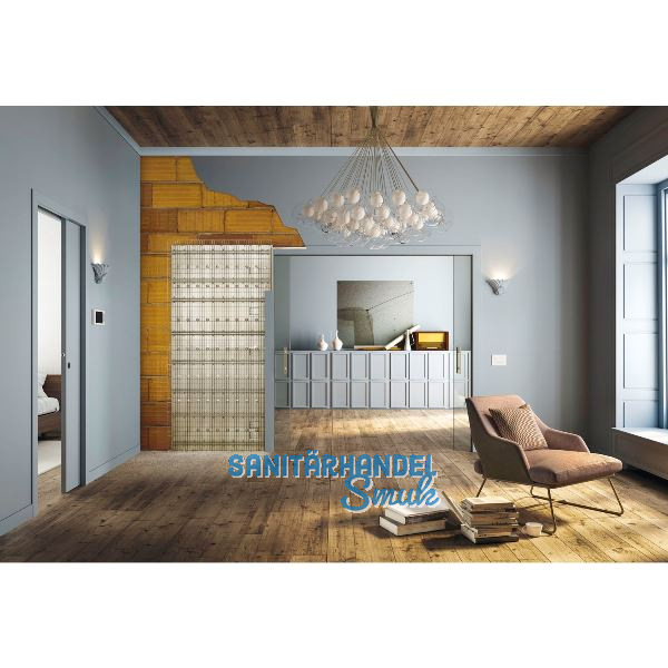 ECLISSE UNICO LUCE Schiebet�reinbaukasten Massivwand 2-flg. Breite 150,1200/2000