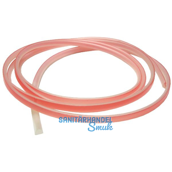 ECLISSE Hohlkammer-Profil f�r Stirnseite Glas weicher Anschlag, L�nge 2300 mm