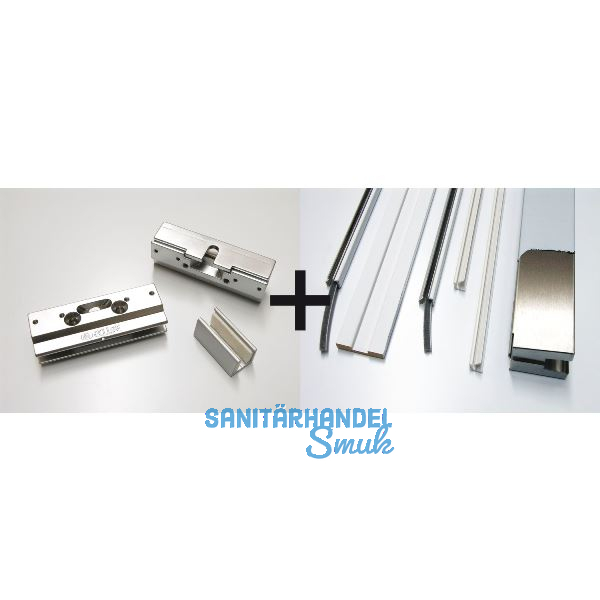 ECLISSE Einbauset SYNTESIS f�r Ganzglasschiebet�rbl�tter bis 100 kg