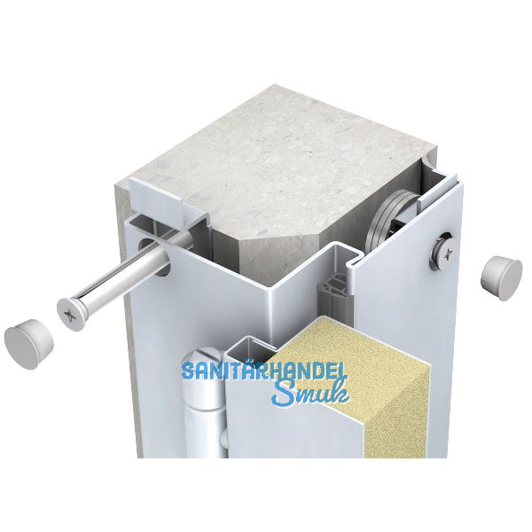 DOMOFERM Stahleckzarge Profil 24 D ohne Bodeneinstand, 1200x2000 mm LI