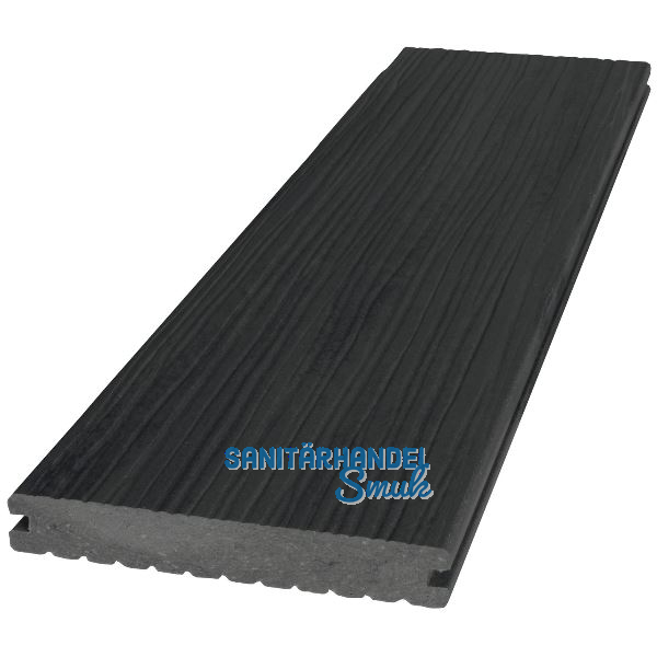 K&R WPC Terrassendiele Vollprofil 140 anthrazit, 21x140x4000mm