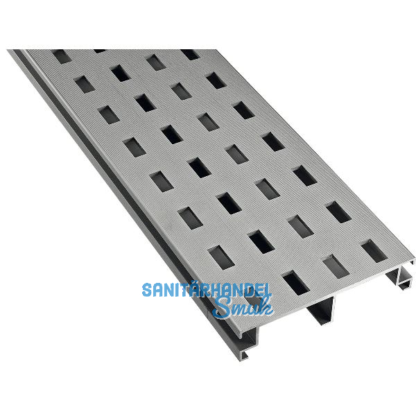 K&R Drainageprofil / Bel�ftungsprofil, silber eloxiert 100x21x3000mm