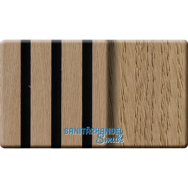 Kosche Akustikpaneel Muster Eiche Natur roh / schwarz