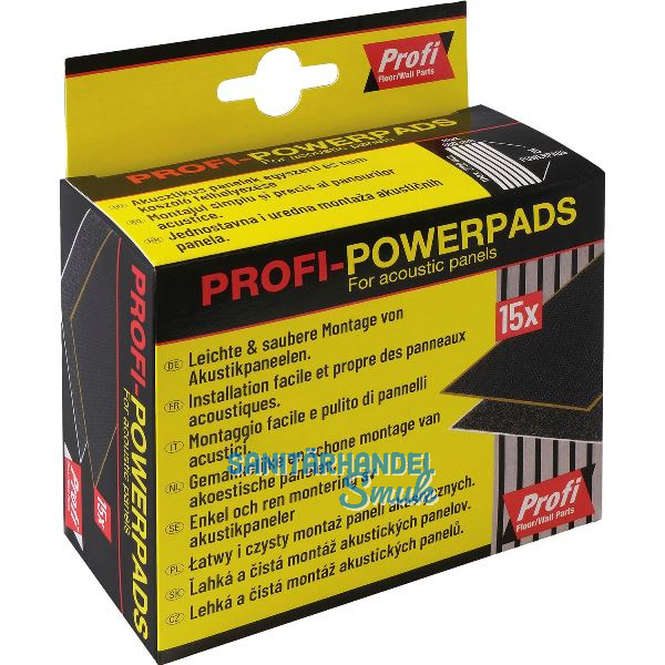 Profi-Powerpads zur Montage von Akustikpaneelen