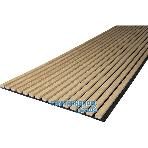 KOSCHE Akustikpaneel Eiche Natur / schwarz 561x1190 mm