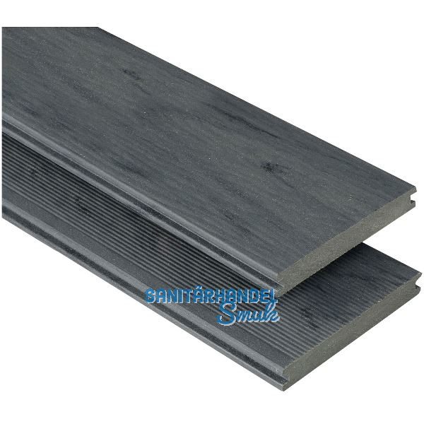 KOVALEX WPC Terrassendiele Vollprofil R�uchereiche mattiert, 20x145x6000mm