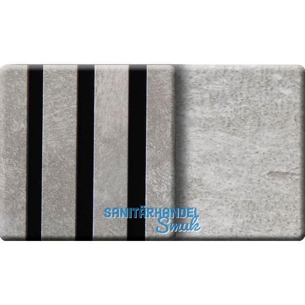 Kosche Akustikpaneel Muster Travertin grey / schwarz