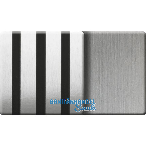 Kosche Akustikpaneel Muster Metall Edelstahl / schwarz