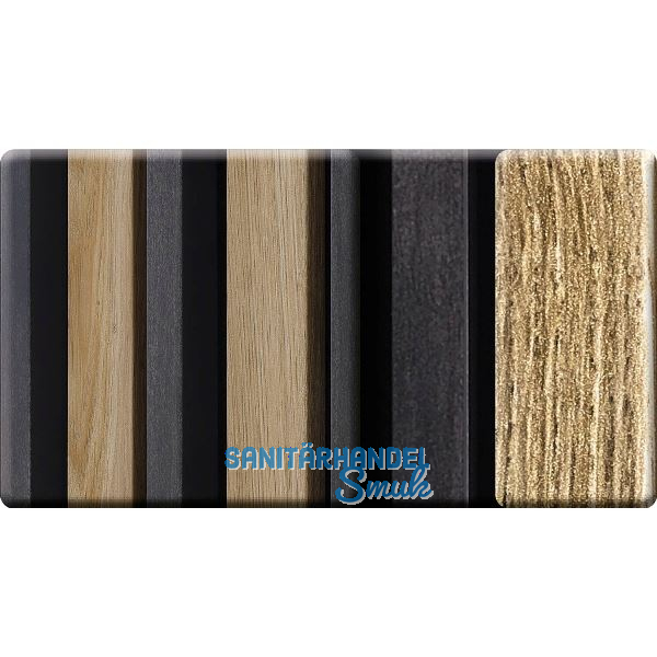 Kosche Akustikpaneel Muster 3D Konstanz bicolor / schwarz