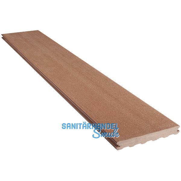 SILVADEC Terrassendiele Elegance glatt Exotic braun, 23x180x4000mm