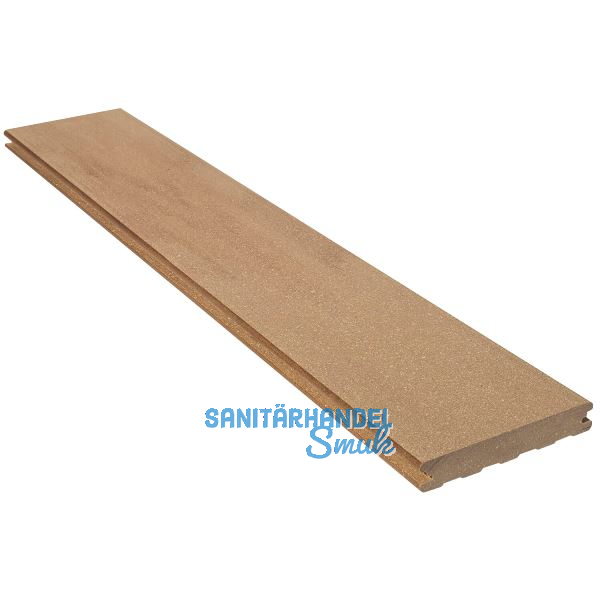 SILVADEC Terrassendiele Emotion glatt Savanne braun, 23x138x4000mm