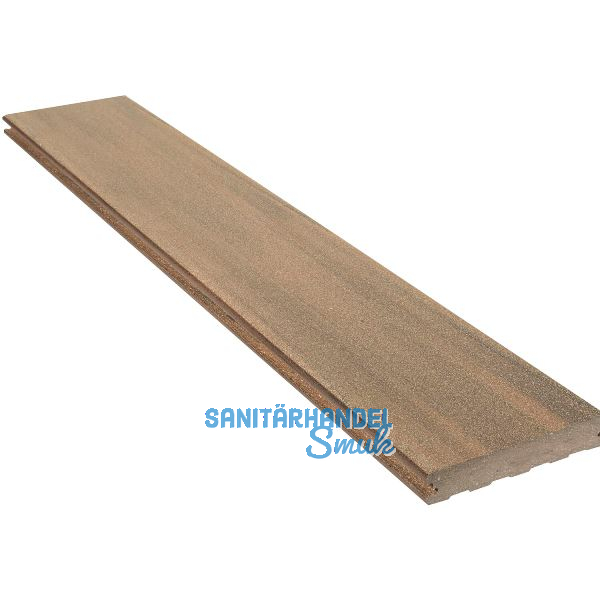 SILVADEC Terrassendiele Emotion glatt �quator braun, 23x138x4000mm