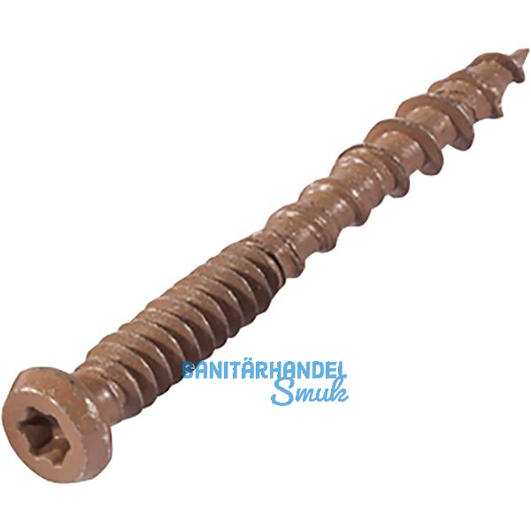 Edelstahlschrauben dunkelbraun, 5x50mm