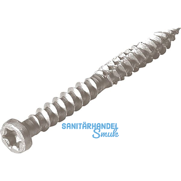 Edelstahlschrauben hellgrau, 5x50mm