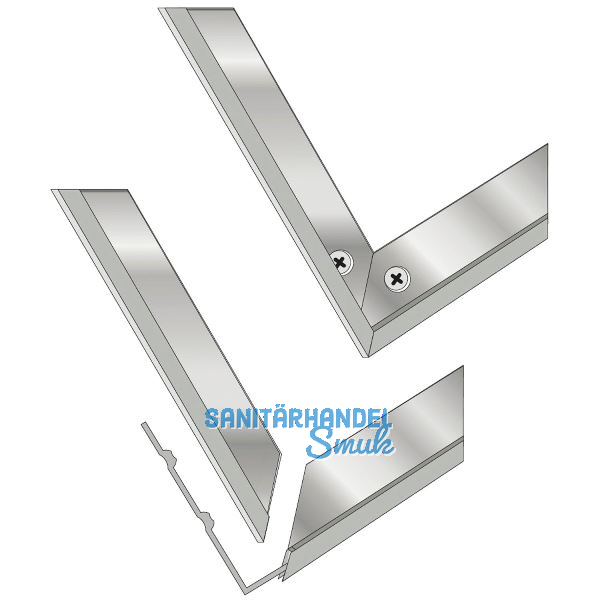 Alu Winkelrahmen zu B�rstenprofilmatte 600x425