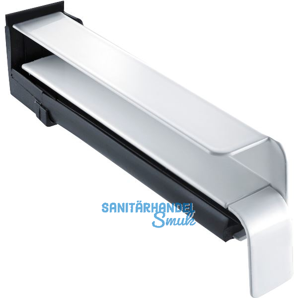 Seitenabschluss BF2506 mit Dichtteil f�r Putz Alu wei� lackiert 340 mm