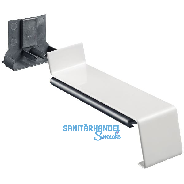 Verbinder Soft 40 25 mit Dichtteil Alu wei� lackiert gerader Sto� 260 mm