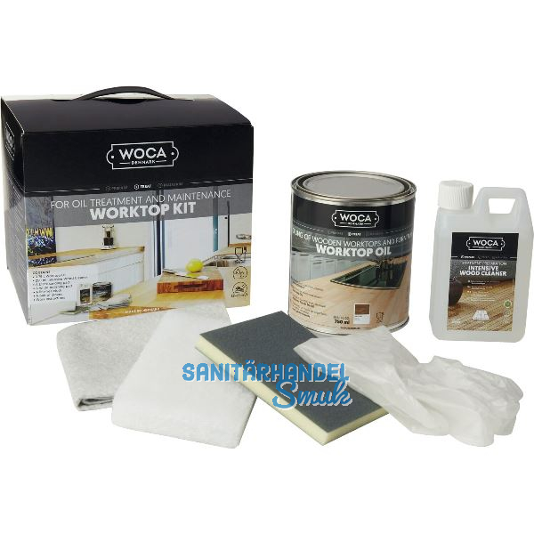 WOCA Pflegebox f�r Tische und Massivholzplatten